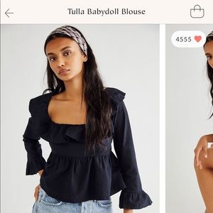 Free People Tulla Babydoll blouse